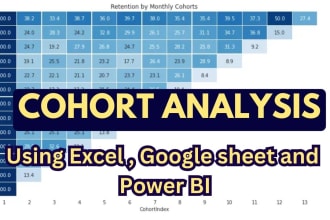 do cohort analysis using excel and power bi