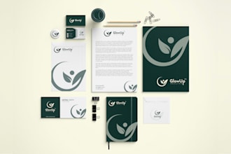 create business logo and complete brand style guide