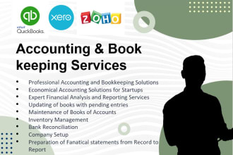 do accounting and bookkeeping works in zoho, quick books, odoo and tally
