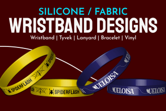 design custom creative wristband design, lanyard design
