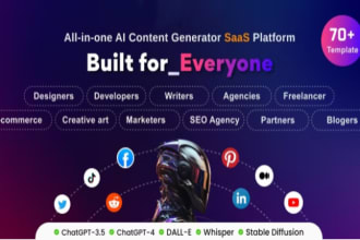 build ai websites saas for content and image generator