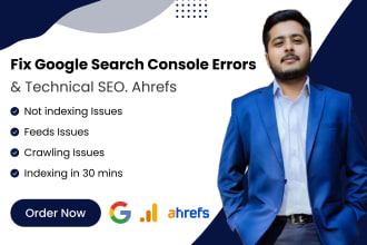 fix google search console errors, ahrefs, technical seo