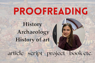 proofread your historical or archaeological text