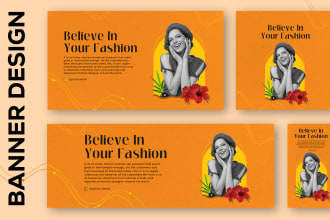 design web banner, post, ads, product banner