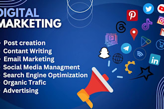 be your digital marketing manager and social media manager
