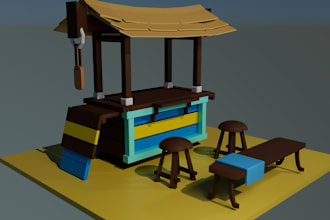 make low poly 3d models