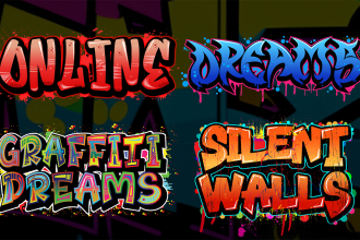 custom graffiti art, logo, tags, text and t shirts designs