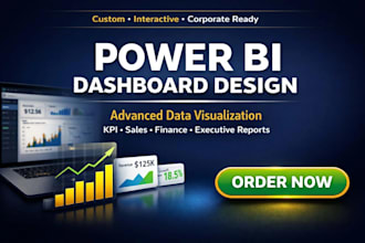 design professional power bi dashboards and bi reports