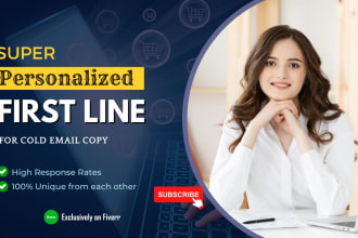 write personalize cold email first lines
