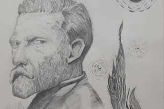 make portraits and drawing with graphite pencils