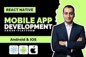 develop a react native ecommerce app for android and ios