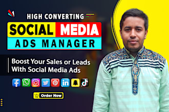 be high converting social media ads manager, meta ads, facebook ads, tik tok ads