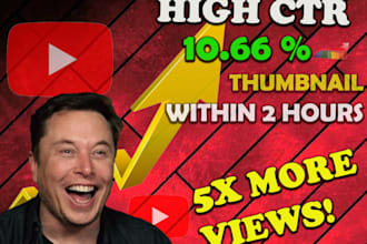 make highly engaging youtube thumbnail and design