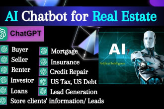 create real estate chatbot using chatgpt and manychat
