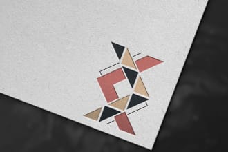 do tremendous geometric minimalist logo design