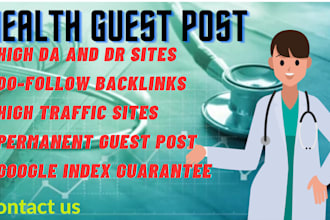 publish high da health guest posts with authority health backlinks