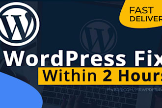 fix your wordpress website issues, bugs and errors