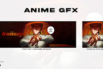 create a unique anime banner for discord or twitter