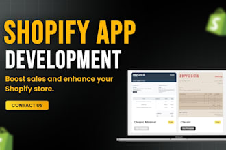 be your shopify app developer to develop custom shopify apps