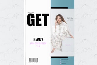 design professional and aesthetic magazine cover within 8hr