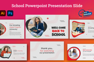 create high quality  school powerpoint presentation