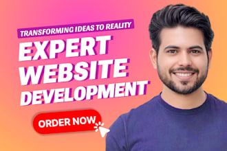 build website development create website design as wordpress website developer