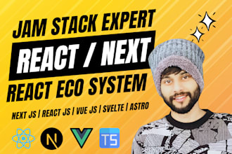 create jamstack web app with react next native headless cms firebase aws
