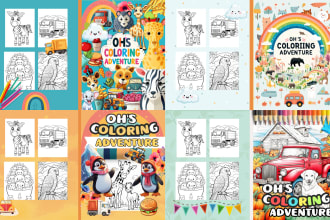 create coloring book for kids on amazon KDP
