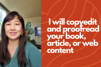 copyedit and proofread your book, article, or web content