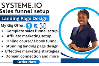 systeme io sales funnel,system io landing page,website,getresponse,clickfunnels
