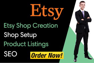 create etsy shop and do product listing in etsy shop