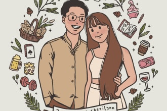 turn your photo into cute cartoon portrait