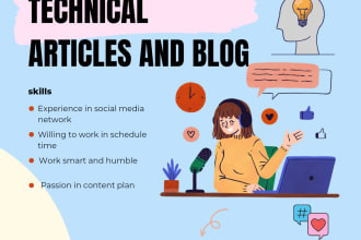 write technical article content