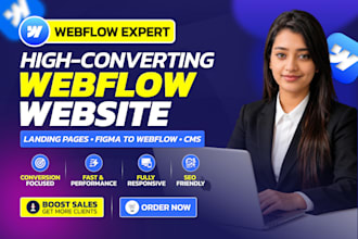 design, redesign a webflow website, figma to webflow, customize webflow template
