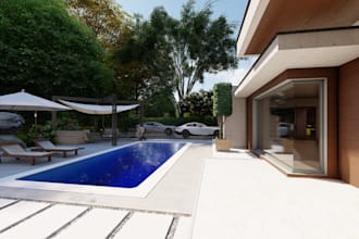 design landscape, interior, front yards and backyards