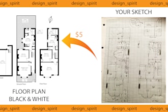redraw floor plans for real estate agents
