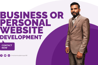 develop SEO friendly personal and business website for you