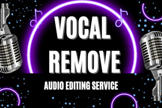 remove vocals, enhance audio, and edit your soundtracks
