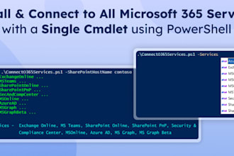 automate microsoft 365 tasks and reporting using powershell scripts