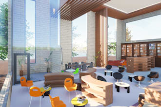create interior library design
