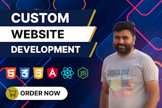 build or rebuild custom websites with full stack development