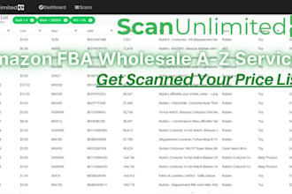 give you wholesale price sheet plus scan sheet of suppliers