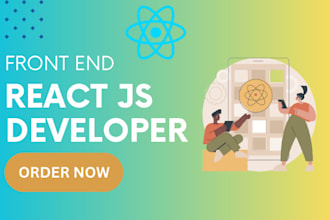 develop excellent web apps, react web app, web application as react js developer