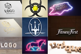 create 3d logo emblem alchemy