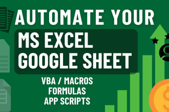 automate your ms excel and google spreadsheets using vba  and scripts