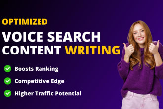 write seo optimized voice search content for your website