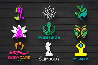 design natural spa yoga wellness healthcare massage therapy skincare logo