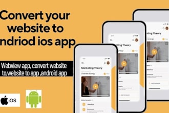 convert website to android and ios app using webview