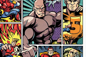 draw amazing comic book art and custom illustration