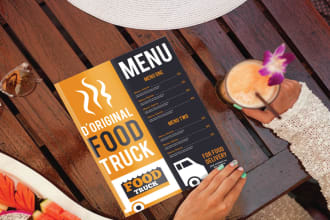 design modren creative resturant menu card,food flyer design